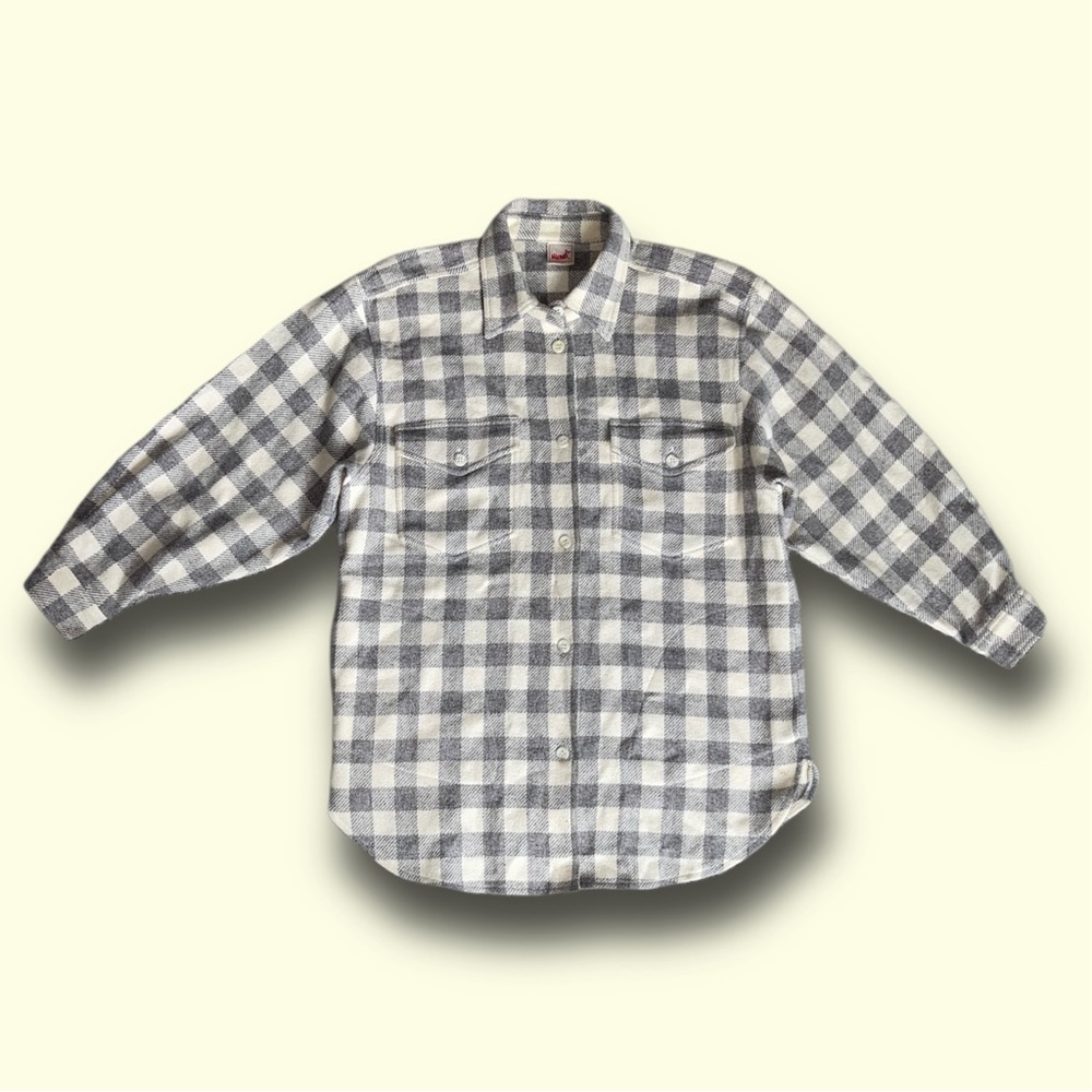Vintage Women’s Mondi Germany Wool Button Down Flannel Small Size 34